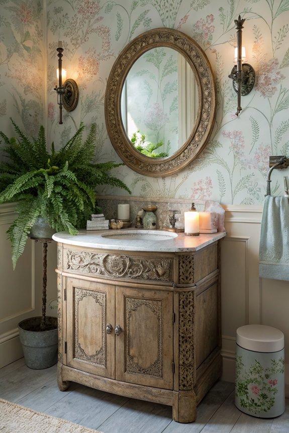 antique corner vanity charm