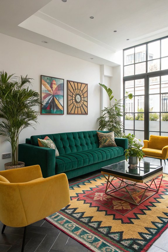 bold colors enhance minimalism