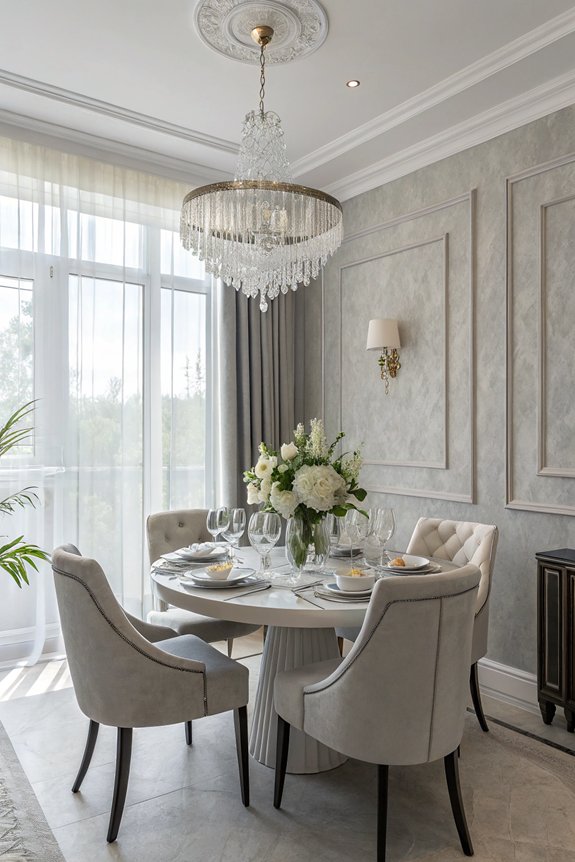 brighten dining room elegance