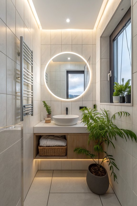 brighten small bathroom spaces