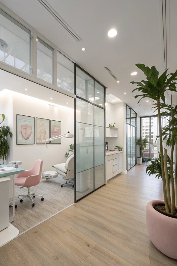 calming airy dental environment