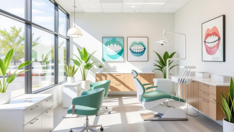 contemporary dental office aesthetics
