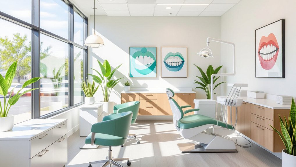 contemporary dental office aesthetics