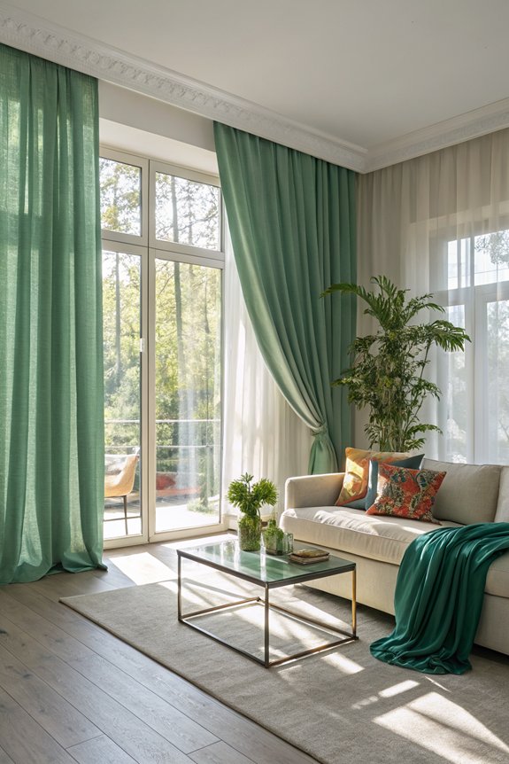 dramatic height enhancing curtains