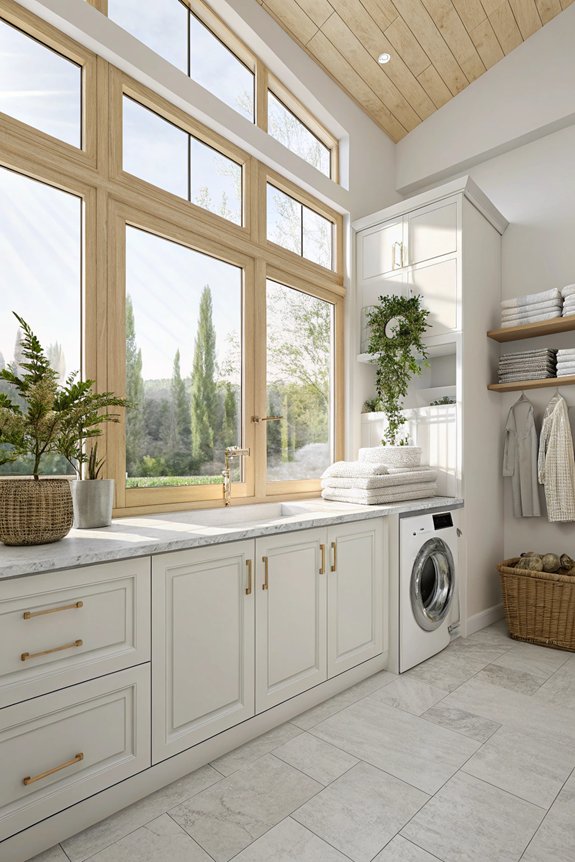 enhance laundry room brightness