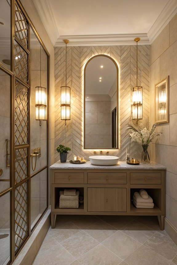 enhance lighting with mirrors