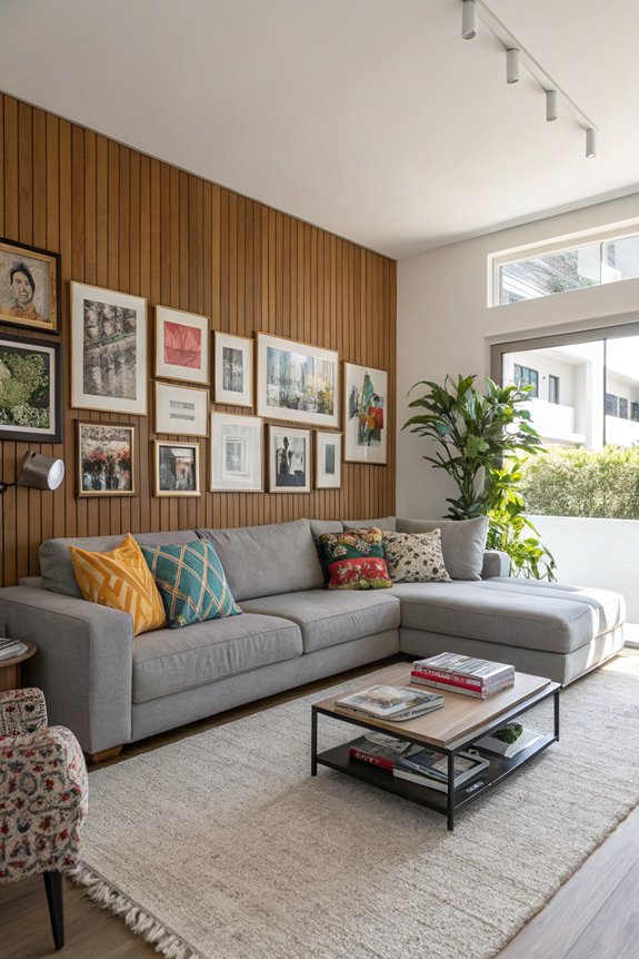 family photos and art