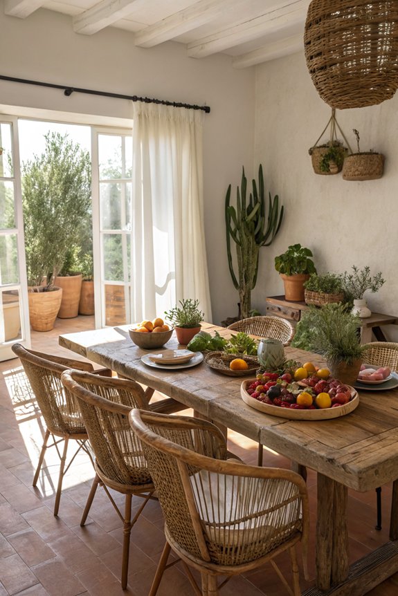 farm to table dining aesthetic