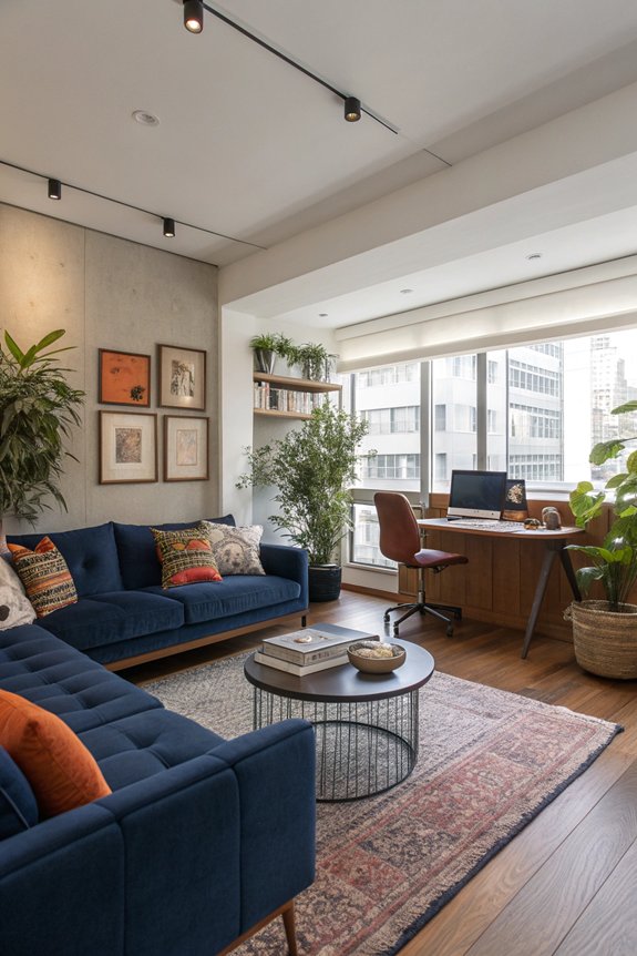 functional living room zones