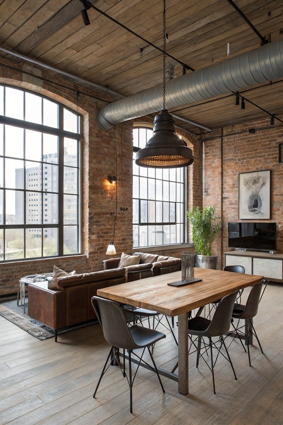 industrial style with raw elements