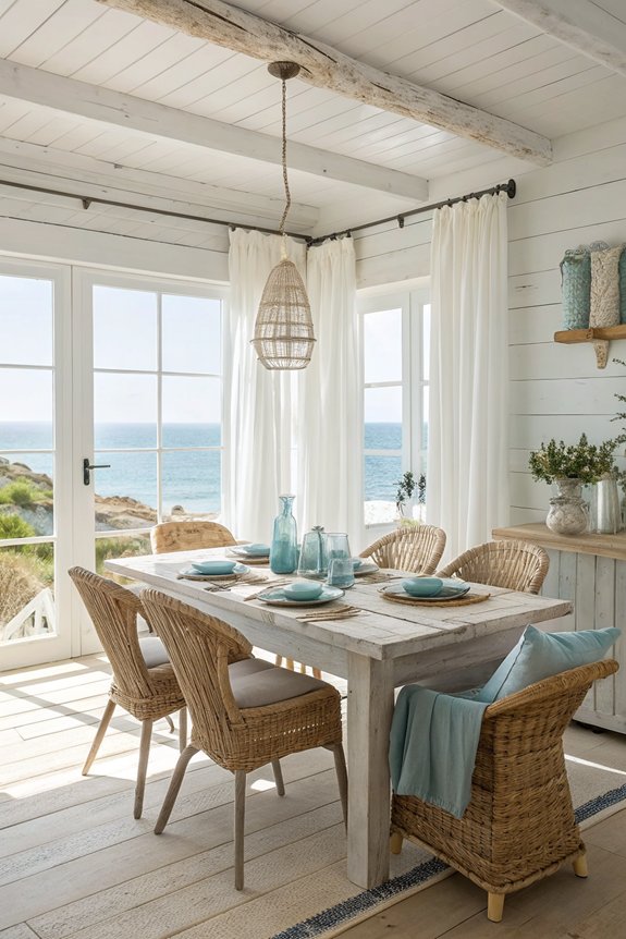 light and breezy coastal dining