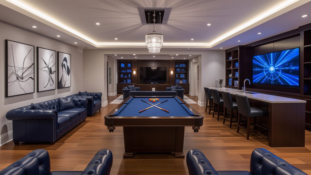 modern luxury game rooms