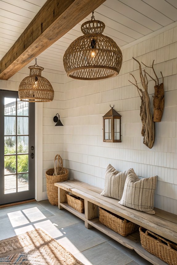 natural fixtures enhance ambiance