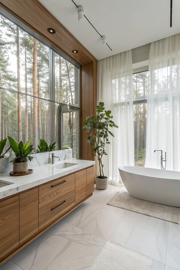 natural light bathroom design