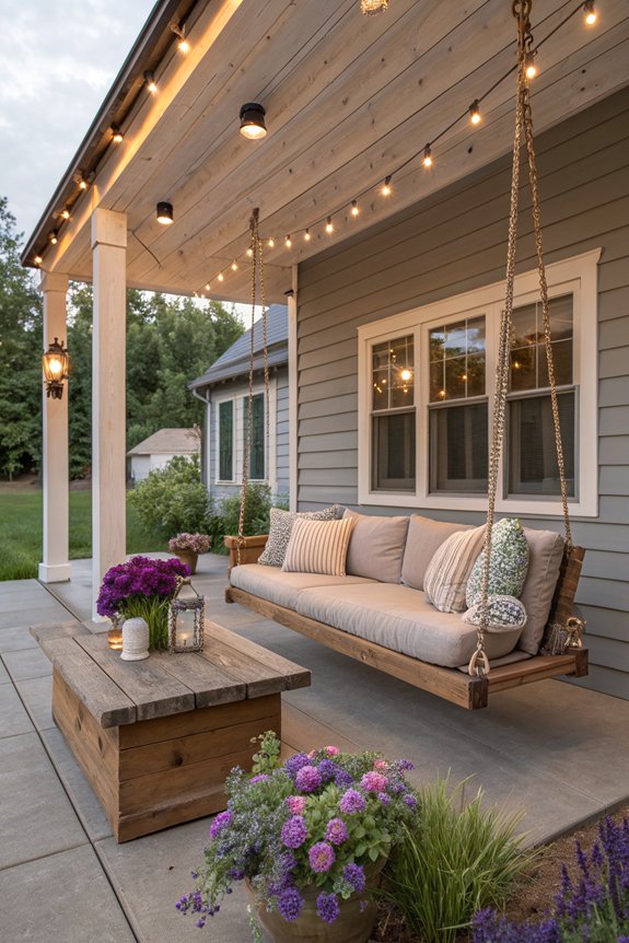 rustic wood adds charm