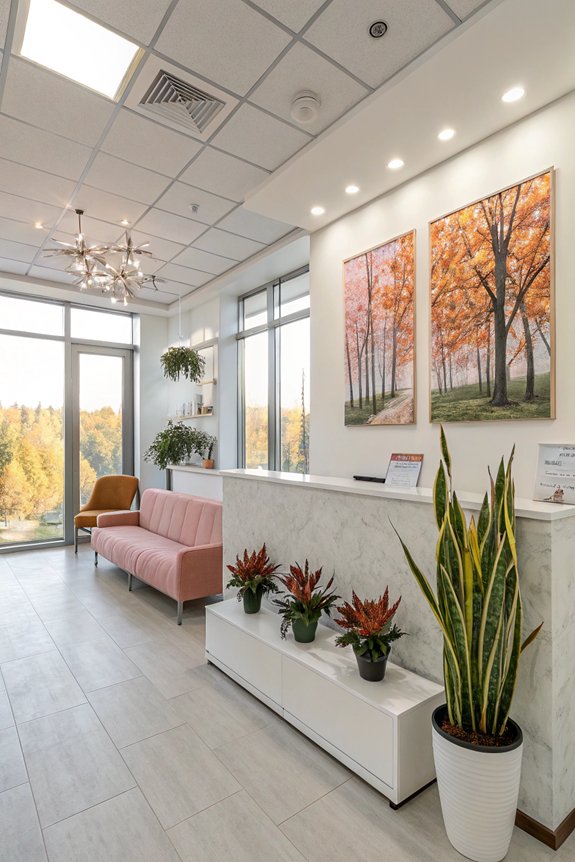 seasonal decor enhances ambiance