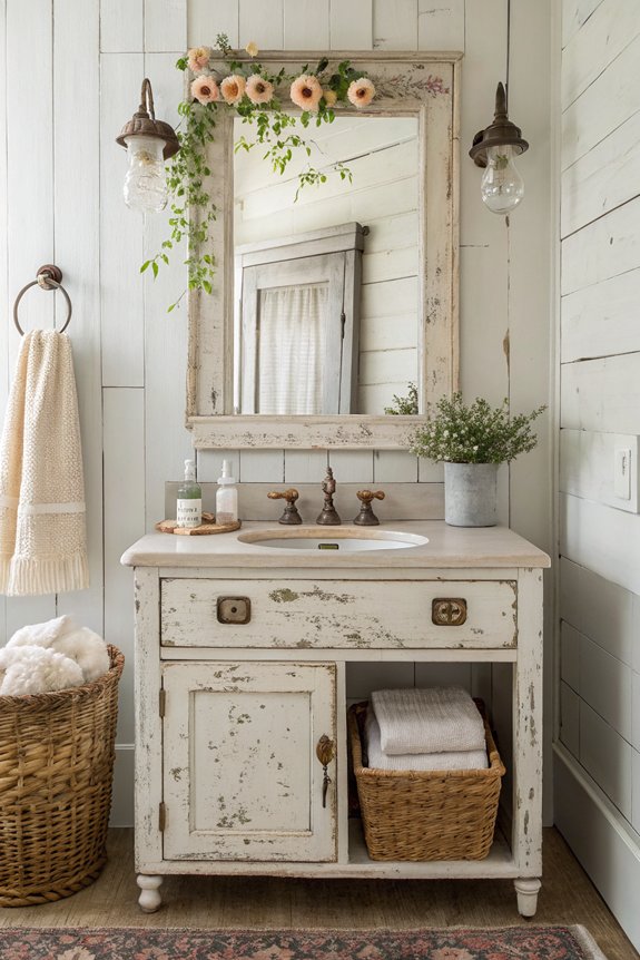 shabby chic bathroom transformation