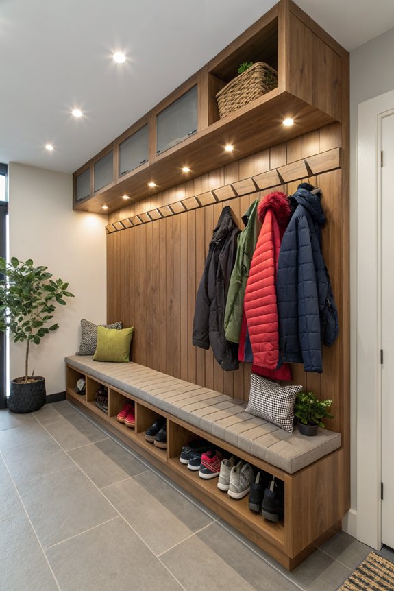 space efficient built in benches