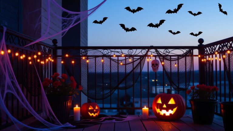 spooky halloween balcony decorations