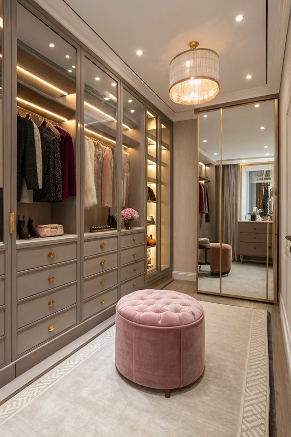 stylish and functional dressing room