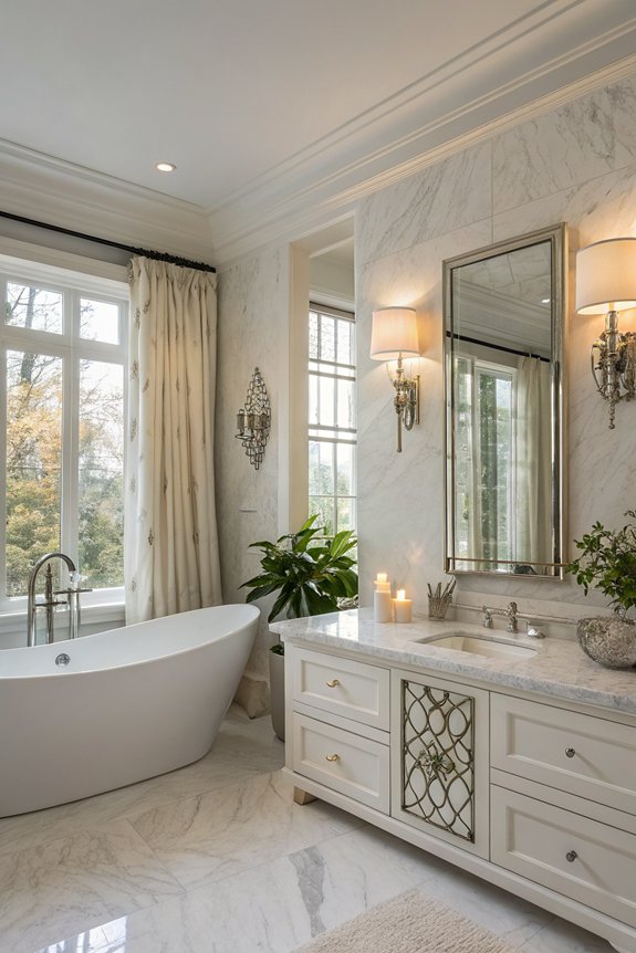 stylish functional bathroom lighting