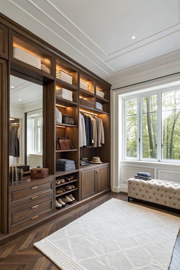 stylish functional open shelving