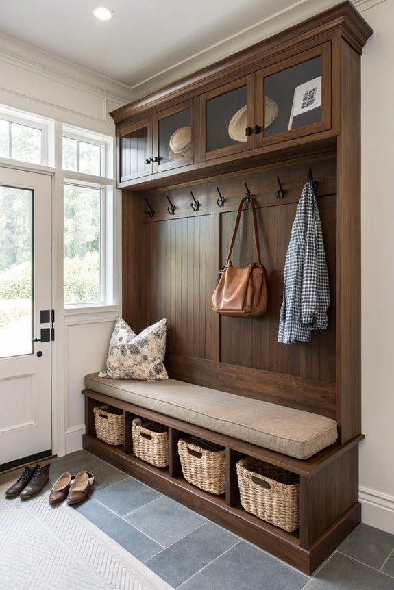 stylish storage mudroom benches