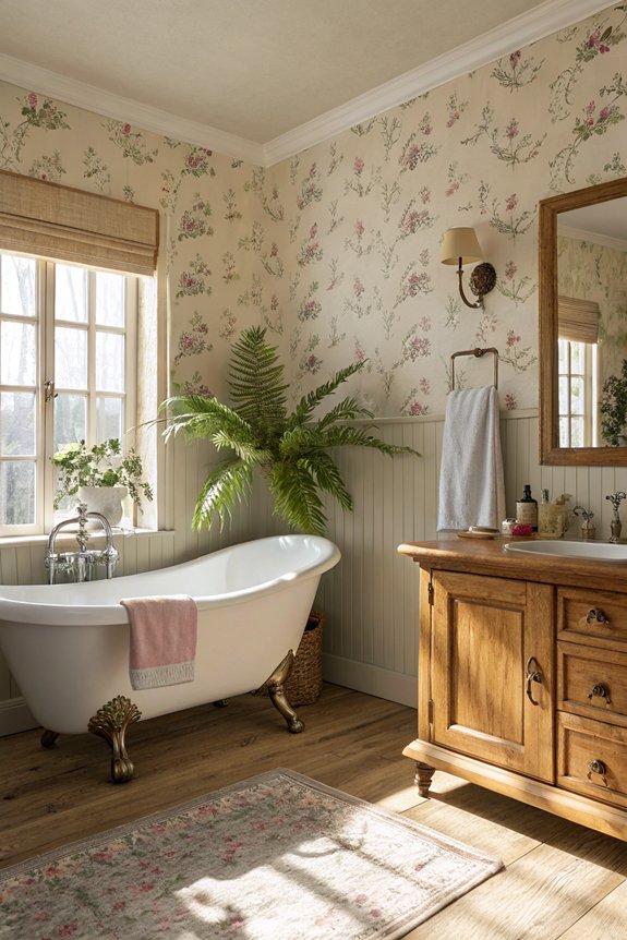 vintage floral wallpaper charm