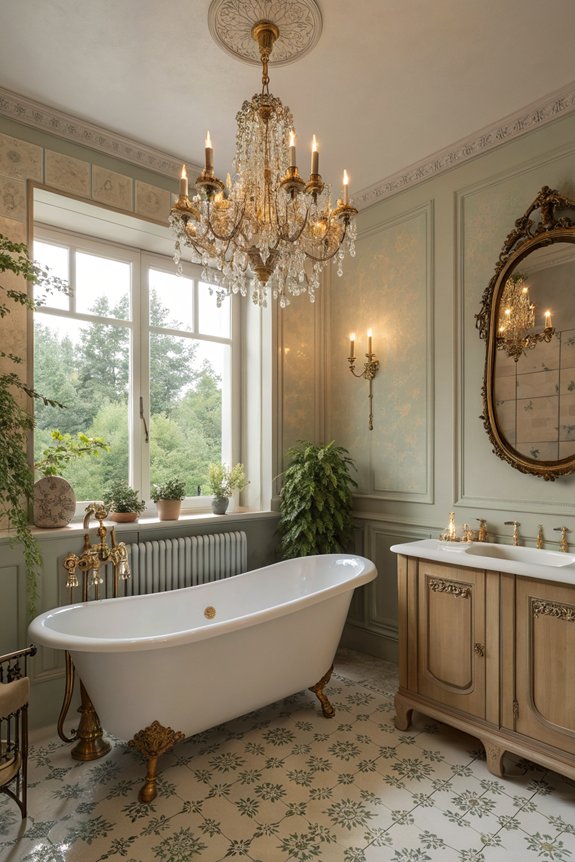 vintage lighting enhances ambiance