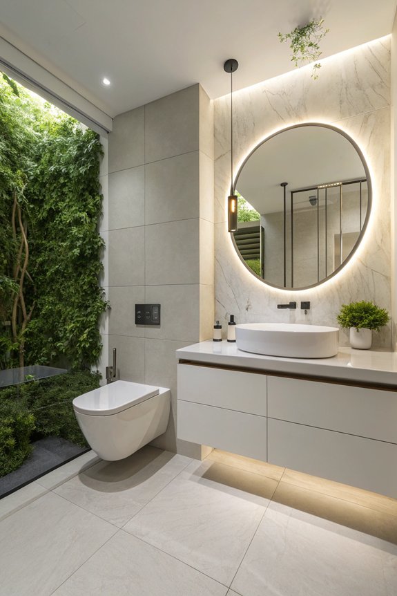 wall mounted toilets enhance space
