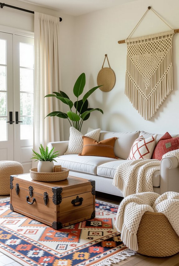 bohemian stylish storage solutions