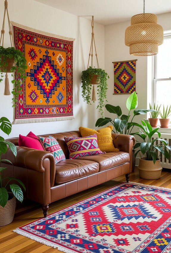 bohemian textures and colors