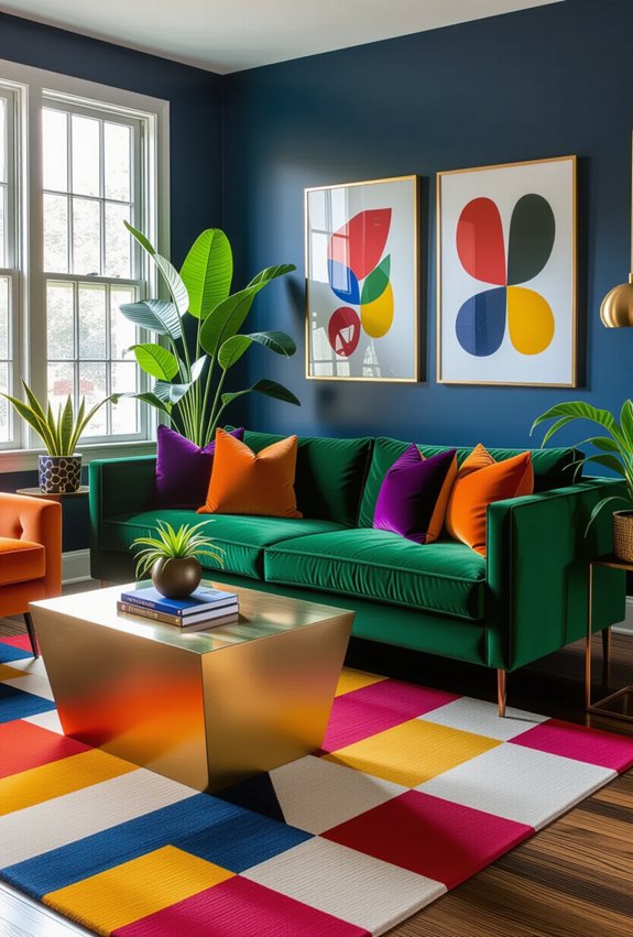 bold colors energize spaces