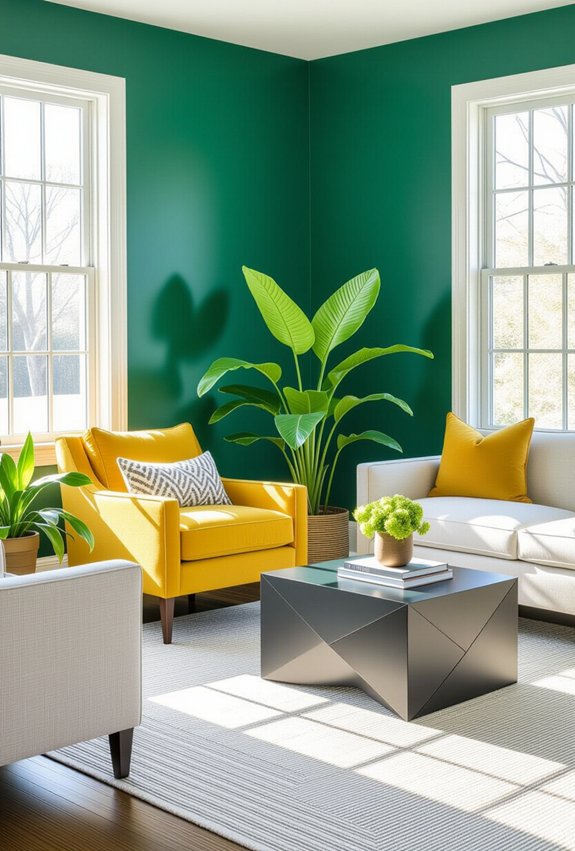 bold colors for guest rooms