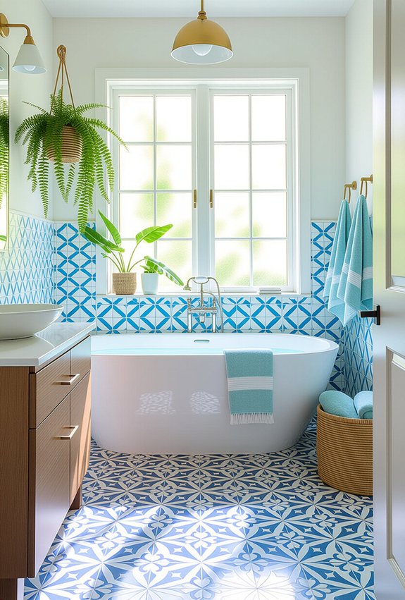 bold tiles transform bathrooms