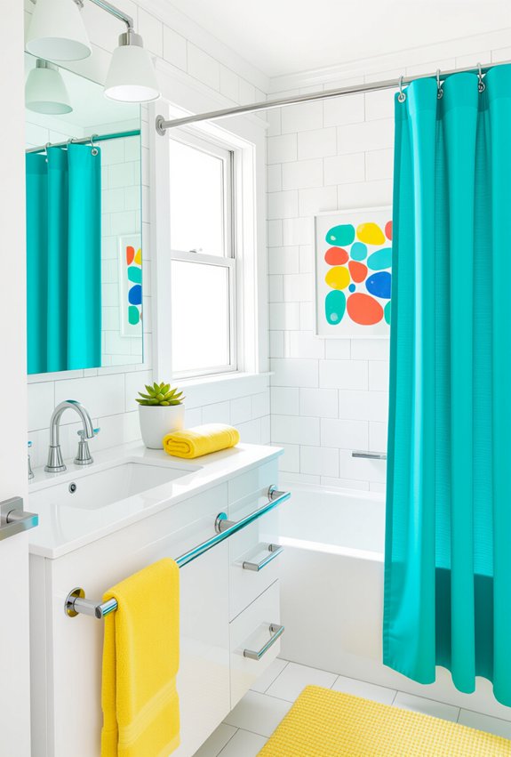 colorful bathroom accessories upgrade