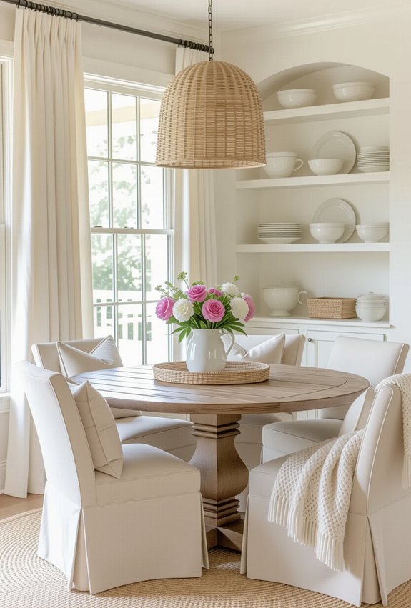 cozy family breakfast nook