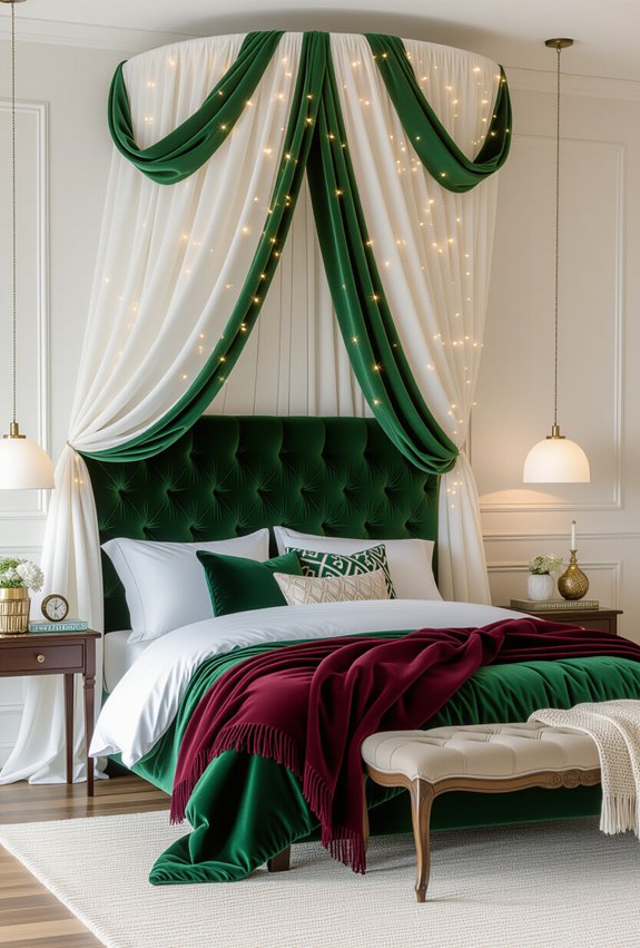 cozy stylish canopy bed