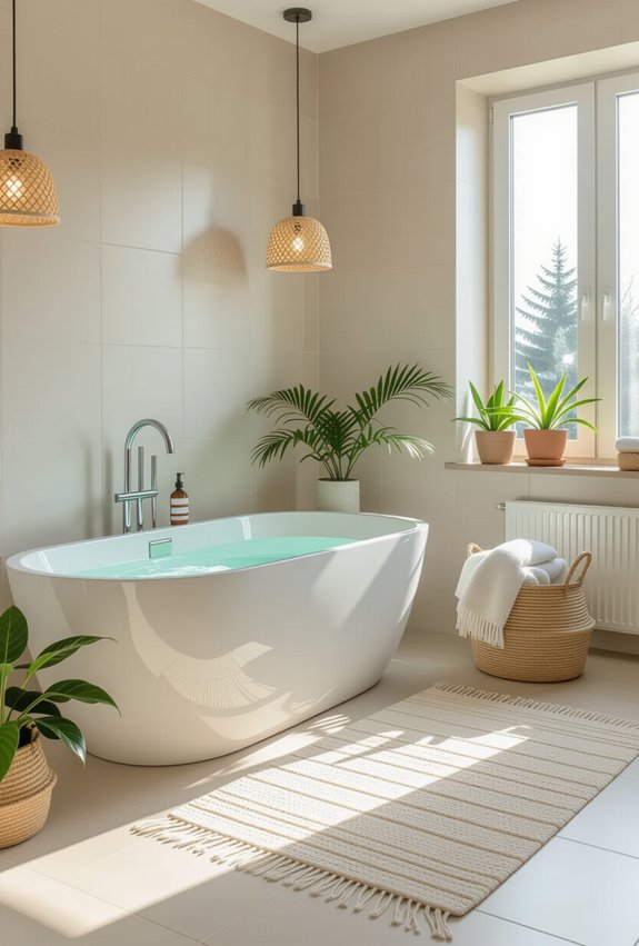 cozy textured rugs enhance comfort