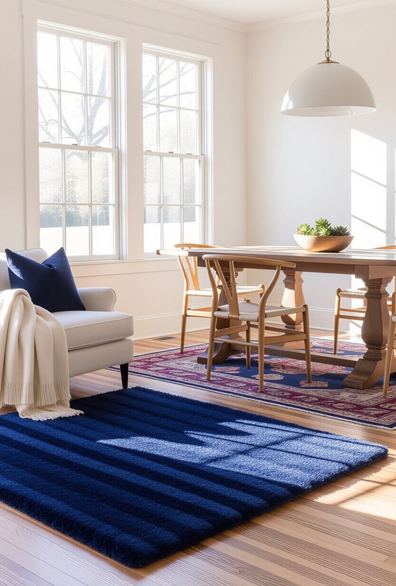 define spaces with rugs