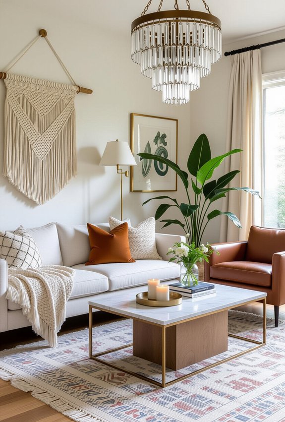 earthy tones and vintage