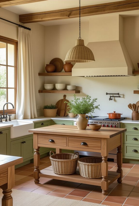 earthy tones enhance warmth