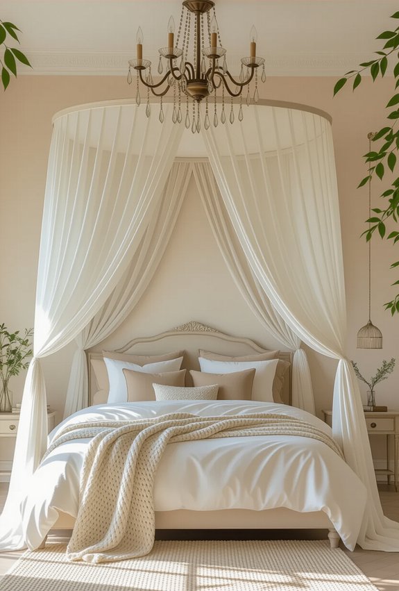 elegant cozy bedroom centerpiece