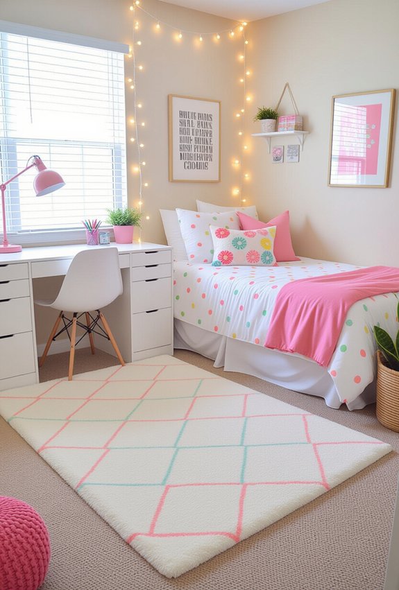 elevate dorm aesthetic with rugs