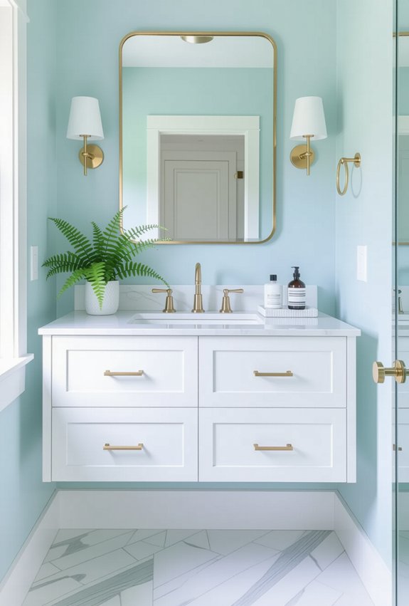 elevate with floating vanity