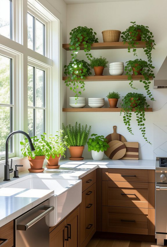 greenery transforms kitchen spaces