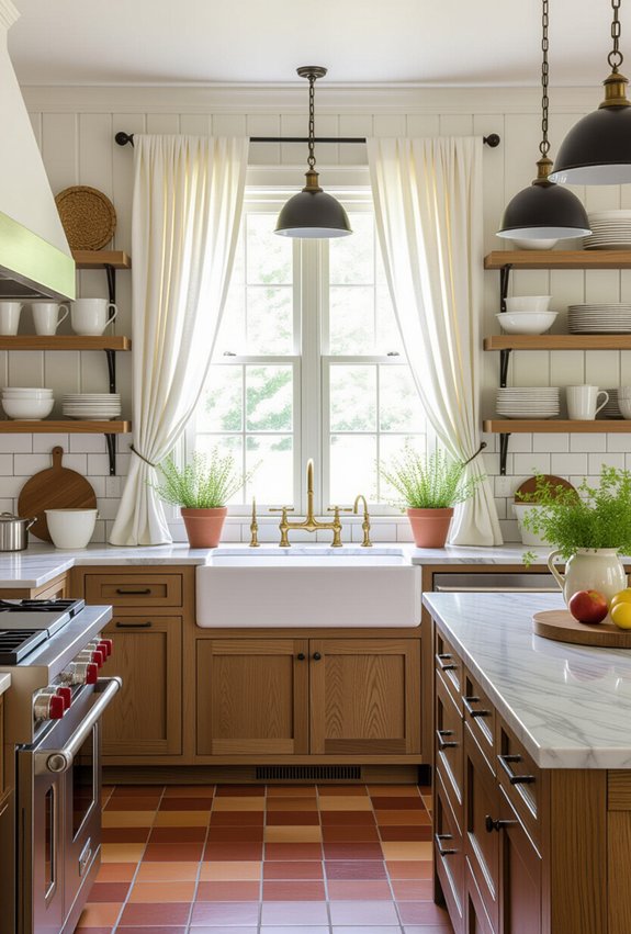 harmonious kitchen style fusion