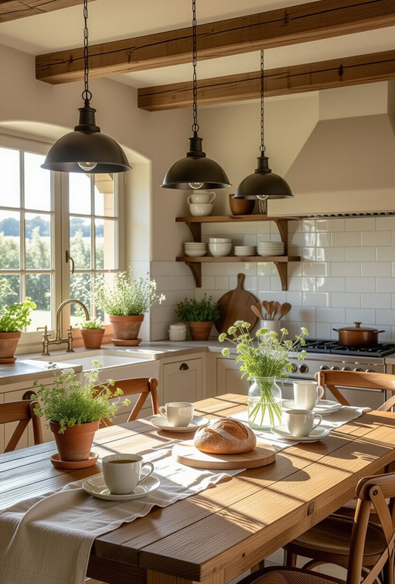 inviting cozy dining atmosphere