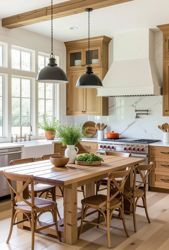 inviting open kitchen design