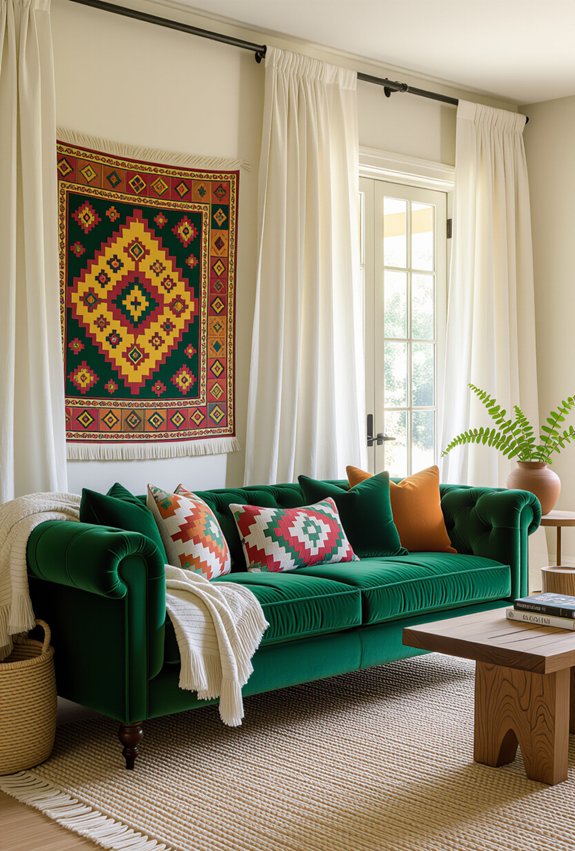 layered fabrics create interest